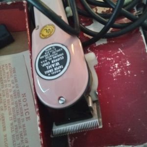 Vintage wahl electric hairclippers pink 1960